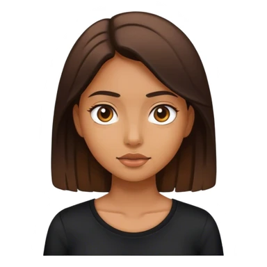 girl in black shirt portrait sticker