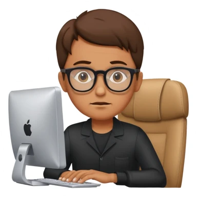 Tubarão ditando computador sticker