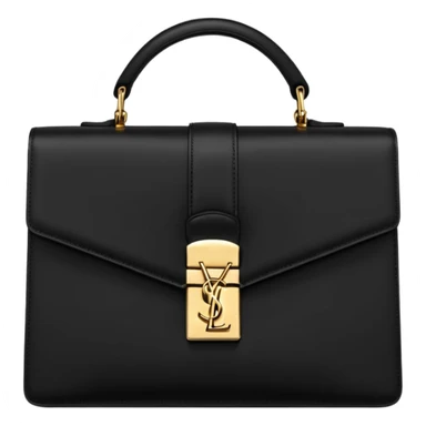 YSL handbag black gold sticker