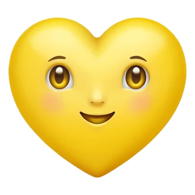 Realistic lemon heart sticker