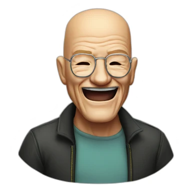 Heisenberg laughing sticker