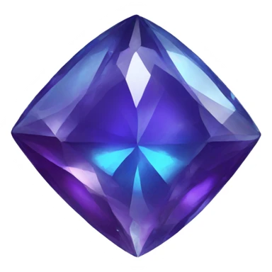 Blue-purple jewel sticker