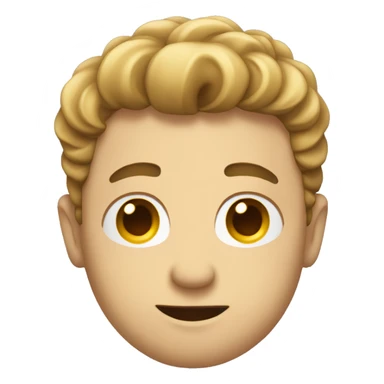 Emoji holding hans up while Looking to the right with a slight grin  sticker