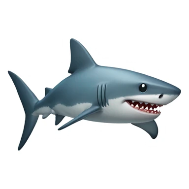 Christmas shark sticker