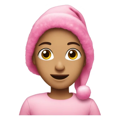 Pink Christmas emojis  sticker