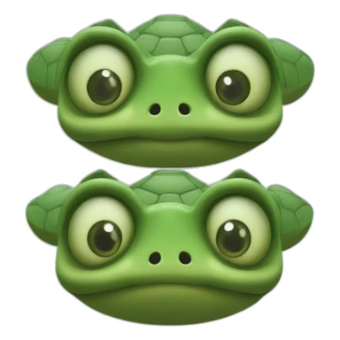 Angry Three-Headed Turtle sticker