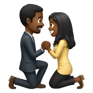 Marriage proposal sticker