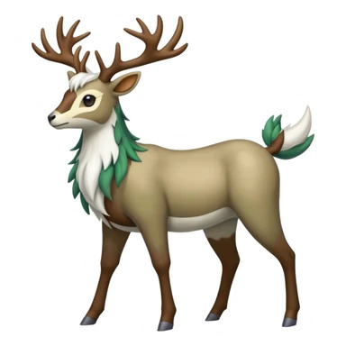 Stantler-Silvally-Skiddo-Mudbray-Amaura-Virizion-fusion-creature-hybrid (full body) sticker