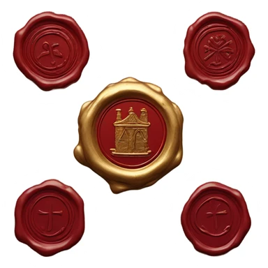 Wax seal sticker