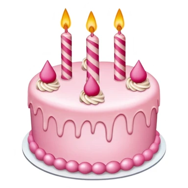 birthday cake pink sticker