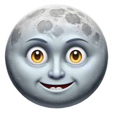 Cursed Pervertedly Smirking Side-eying Side-glancing   Moon sticker