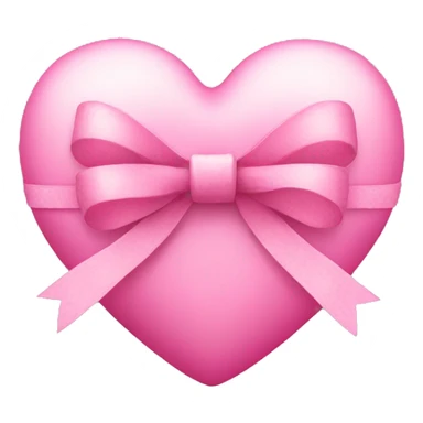 pink heart with bow  sticker