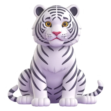 White tiger sticker
