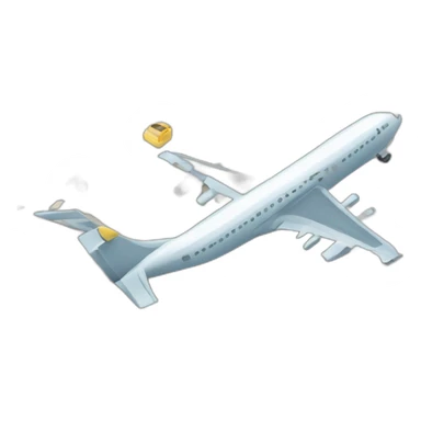 Crash de tour et d'avion sticker