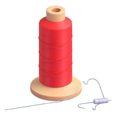 Threads emoji showing a thread spool or needle and thread, maintaining a polished and modern look sticker