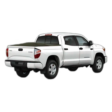 White toyota tundra sticker