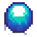 null depicted as pixel art void sticker