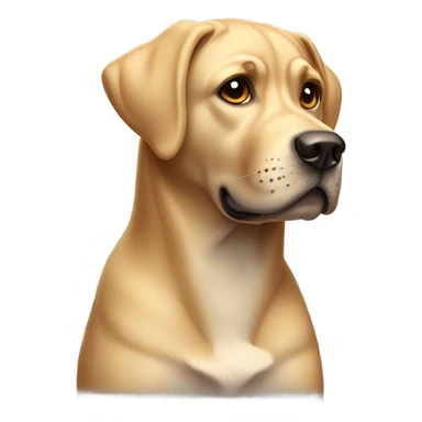 Muscle labrador dog sticker