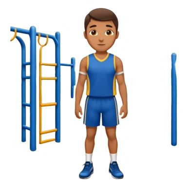 sportsman in the playground sticker