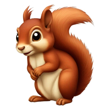 red squirrel no smile sticker