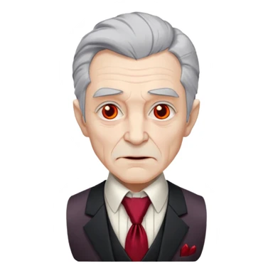  {
      "type": "human",
      "look": "old vampire lord, gray hair, formal vest, crimson tie",
      "description": "an old vampire lord with gray hair wearing a formal vest and crimson tie"
    } sticker