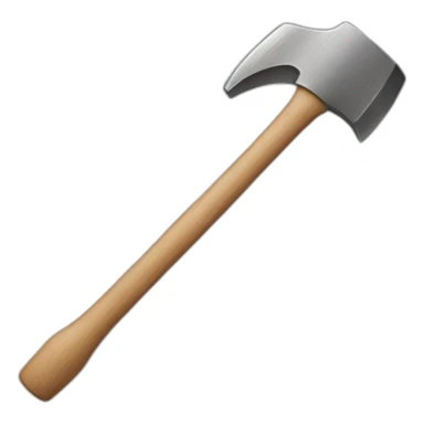 laughing while holding a hammer sticker