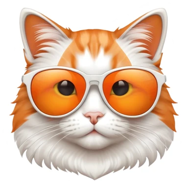 Cat with sunglass sticker