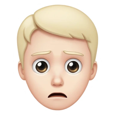 confused, sad, scared sticker