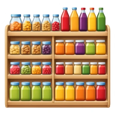 grocery store shelfs sticker