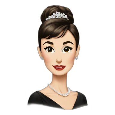 Audrey Hepburn sticker