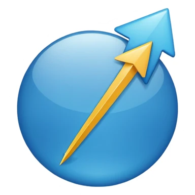 Website icon with an up arrow sticker