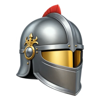 Knight helmet sticker