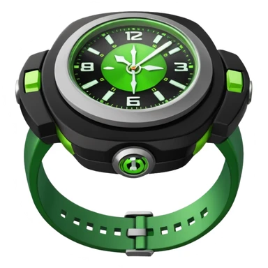 “Make a flat classic Ben 10 Omnitrix.” sticker