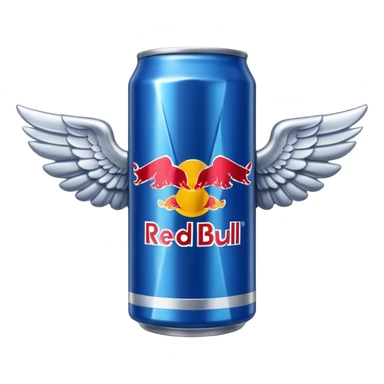 Red Bull with wings sticker