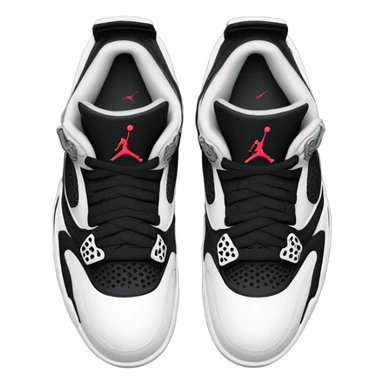Black cat Jordan 4s sticker