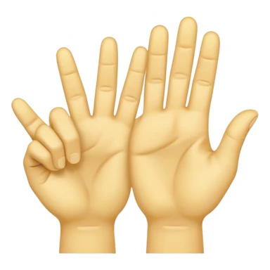 Yvl handsign yellow  sticker
