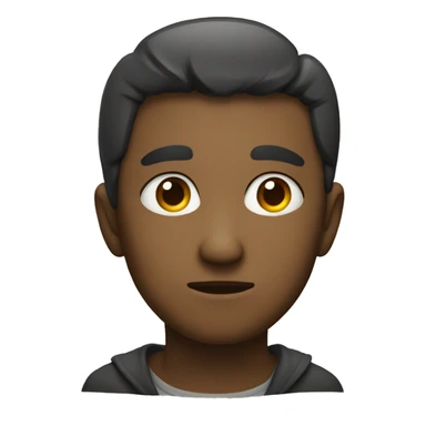 moyai with pensive face sticker