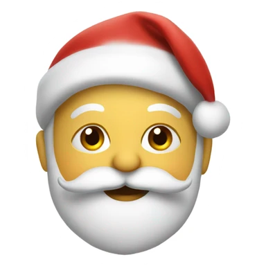 Santa giving a kiss sticker