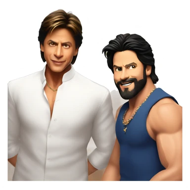 Srk wishing a happy Birthday TO SAIF sticker