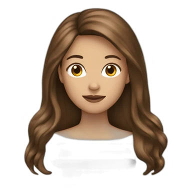 Woman Brown long hair argentina  sticker