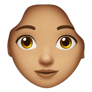 Beautiful Cypriot girl with brown hair and brown eyes and tanned skin sticker