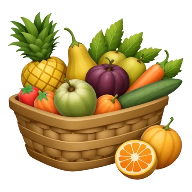 panier de fruits et légumes de saison hiver en france sticker
