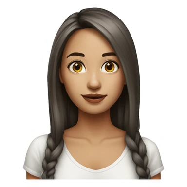 realistic portrait of girl, beautiful, girl friend  sticker