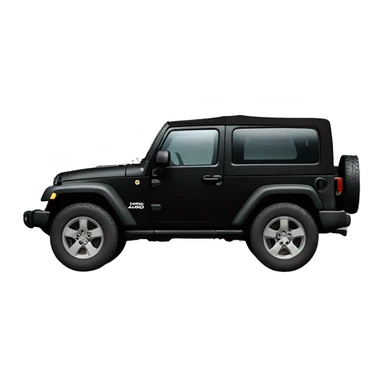 Black jeep wrangler  sticker