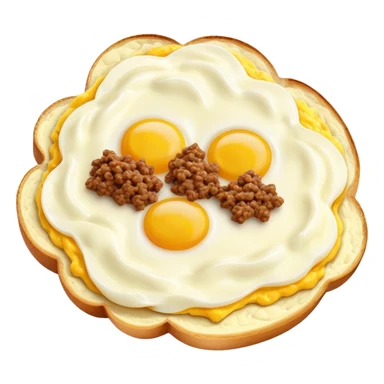 Scrambled eggs and ground beef  sticker