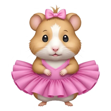 Hamster wearing tutu sticker