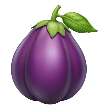 eggplant inside a peach sticker