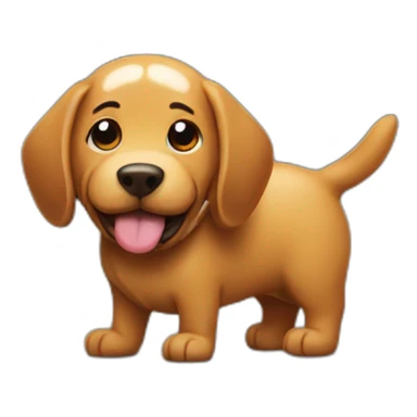 dog makes a poop sticker