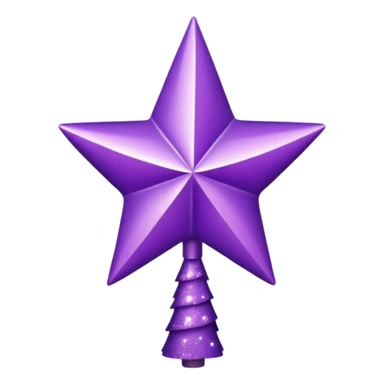 purple tree topper sticker