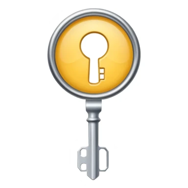 flat white key sticker